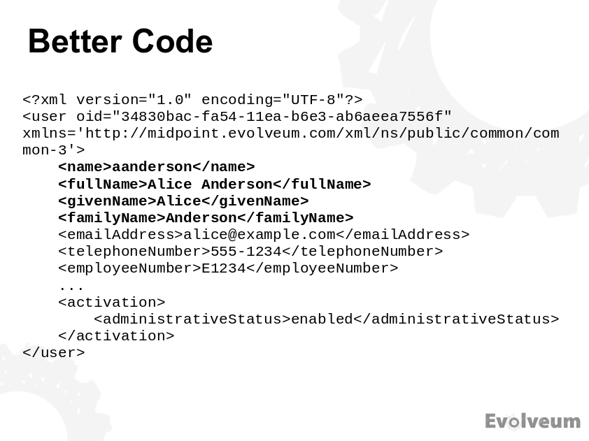 Better code (acceptable)